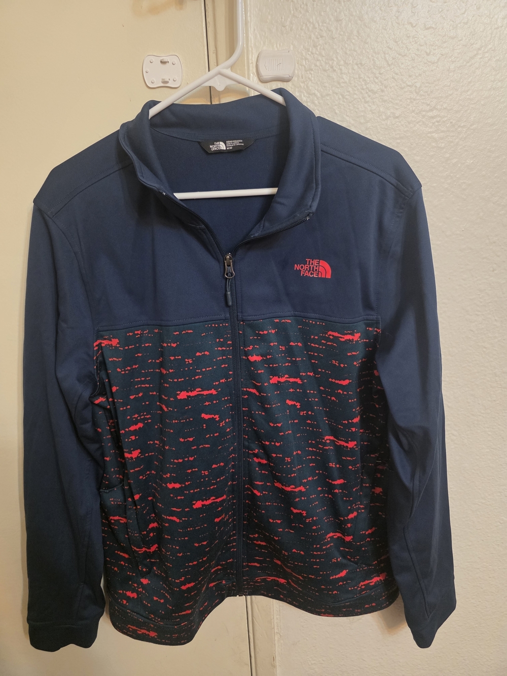 The North Face Navy & Red Full-Zip Jacket